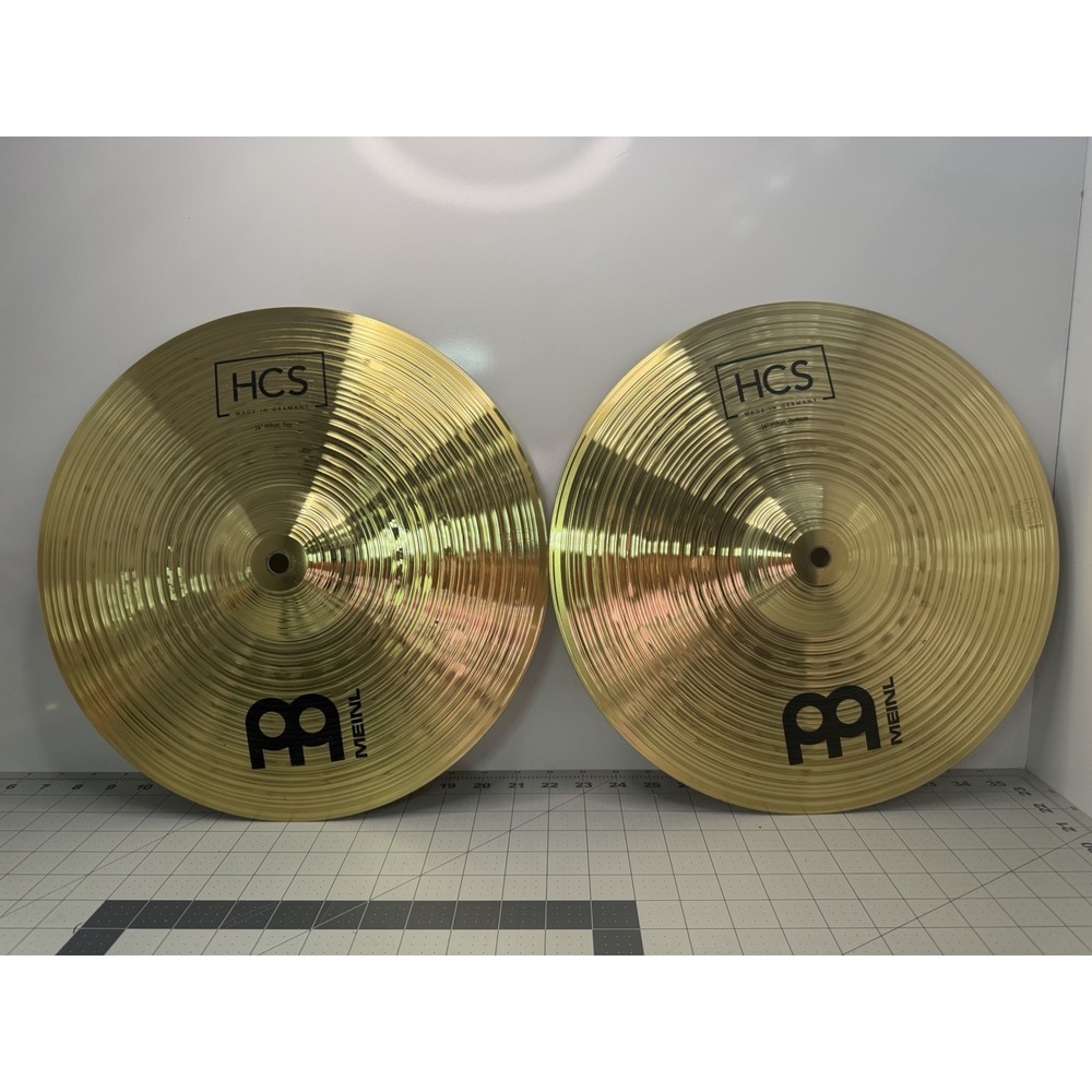 Meinl HCS 14" Hi-Hat Cymbal Pair Set - Top & Bottom - Made in Germany (HCS14H)